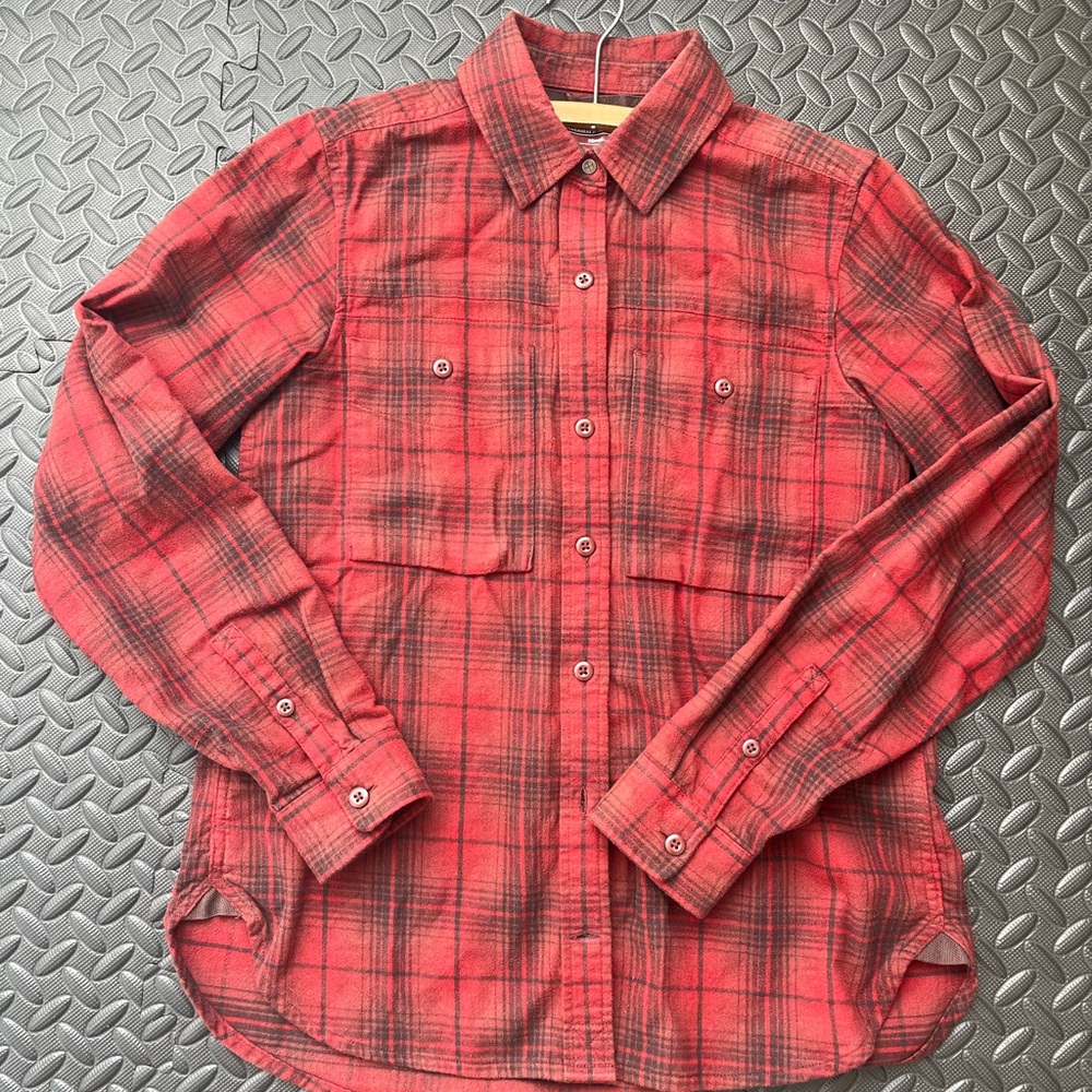 REI Cooperative women’s XS, 100% cotton flannel work shirt